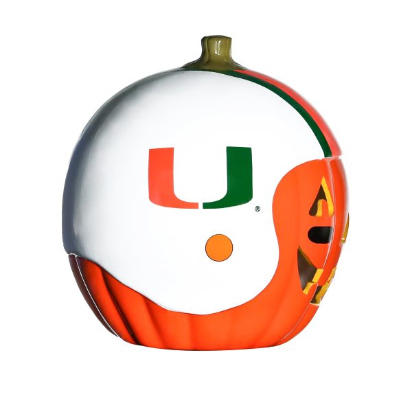 Miami HurricanesCeramic Pumpkin Helmet Online Hot Sale - Image 4